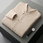 Autumn and winter new 100% merino wool men's cardigan retro Tang suit casual cashmere sweater knitted padded jacket