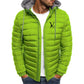 Men's new autumn and winter lightweight cotton-padded jacket, fashionable hooded jacket, outdoor sports hiking men's short coat