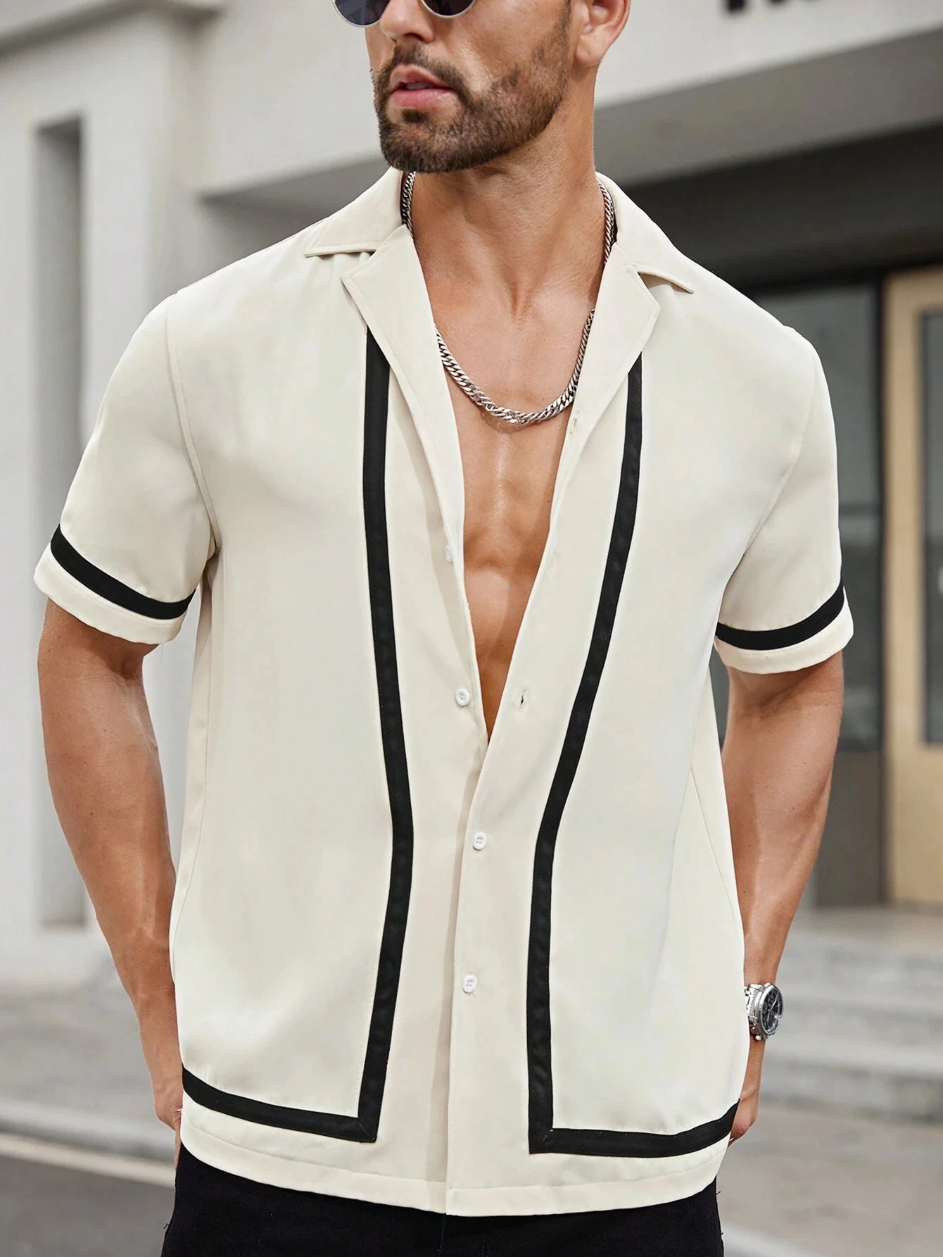 Men's Shirt Ethnic pattern design 3D Printed Christ Summer Short Sleeve Daily Street Tops Button Summer Men's Clothes