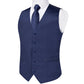 Wedding Party Green Men's Vest Shirt Accessories Fashion chaleco hombre for Man Four Seasons Wear Wholesale Necktie Handkerchief