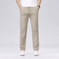Men's Fashion Casual Pants Classic Style Business Straight Brand Fashion Anti-wrinkle Trousers Solid Color ArmyGreen Beige Khaki