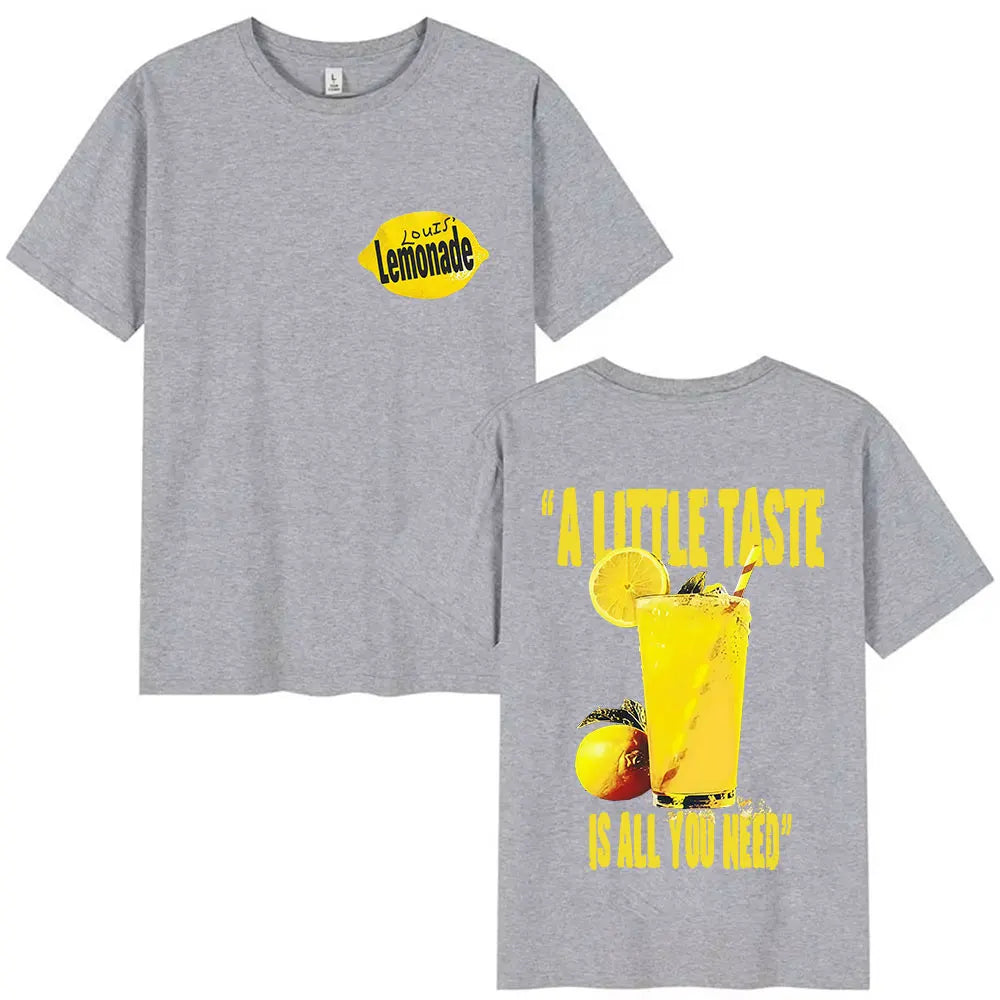Louis Tomlinson Lemonade A Little Taste Is All You Need New Album 2025 Print T Shirts Men Women Fashion Oversized Cotton T-shirt
