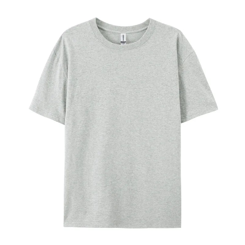 2025 Plus Size S-6xl 180gsm 100% Cotton Short Sleeve T Shirt Men And Women Tops Tee Customize Printing Of Your Images Text Logo