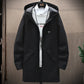 2024 Men's Classic Fashion Trend Long Windbreaker Spring Autumn Men Casual Loose Large Size High-quality Hooded Coat