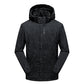 2025 Men's Casual Waterproof Windbreaker Jacket Full Zip Up Hooded Shell Outdoor Hiking Coat For Autumn Plus Size