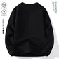 Winter Men's Warm Fleece Sweater O-Neck Embroidered Casual Knitted Inner Lap Pullovers Thick Thermal Printed Sweater