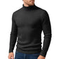 Winter New Style Men's Long-sleeved High-neck Casual Slim-fitting Knitted Pullover Warm and Comfortable Striped Jacket Top