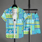Hawaiian Shirt Style Men's Short-sleeved Shirt Summer Short-sleeved Shirt Beach Short Suit Street Casual Y2k Mens Shorts Leisure