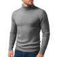 Winter New Style Men's Long-sleeved High-neck Casual Slim-fitting Knitted Pullover Warm and Comfortable Striped Jacket Top