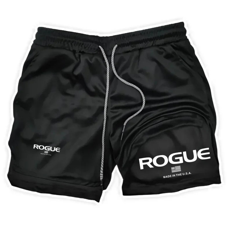 Rogue Gyms Men's Sports Shorts Four Seasons Sportswear 2-in-1 Double Layer Tight Shorts Sports Shorts