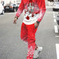 Christmas Clothing Set Spring Autumn Men Women Fashion 3D Printing Fashion Casual Sportswear Sweatshirt Jogging Pants 2Pcs Sets