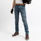 Casual Denim Jeans Men Motorcycle Pants with Protective Gear Slim Jeans Mens Cycling Pant Spring Autumn Blue Black Trousers New