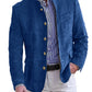 Autumn Winter Men's Casual Blazer Fashion Single-Breasted Snowflake Fleece Jacket Solid Color Daily Work Business Party Coats