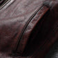 Retro Distressed Lapel First Layer Cowhide Leather Motorcycle Jacket Men's Slim Short Classic Men's Leather Jacket