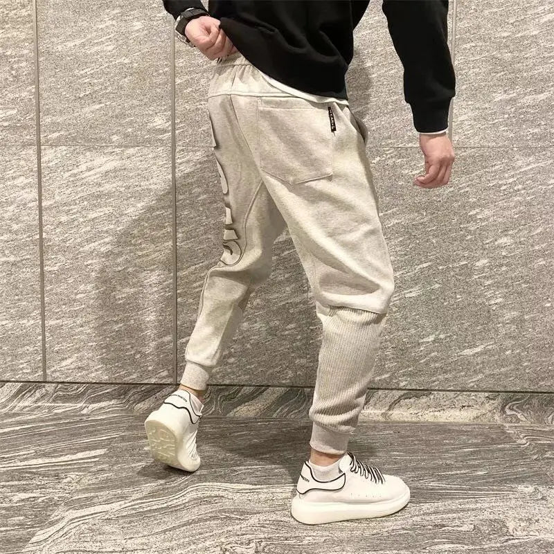 Harem Men's Sweatpants 2025 New In Sport Elastic Goth Y2k Trousers Korean Style Track Stylish Flated Summer Man Sweat Pants XL