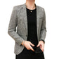 Solid Color Men's Fashion Casual Outdoor Gentleman Business Wedding Trend Slim-fit Formal Dress British Style Wedding Blazer