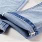 Spring Autumn Denim Suit Men's Slim Micro-stretch Two-piece Spring and Autumn Jacket Jeans