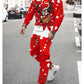 Christmas Clothing Set Spring Autumn Men Women Fashion 3D Printing Fashion Casual Sportswear Sweatshirt Jogging Pants 2Pcs Sets