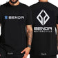 Harajuku Benda Motorcycle printed T-shirt 100%Cotton top Unisex shirt short sleeve O-neck Loose Street Fashion