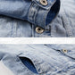 Spring Autumn Denim Suit Men's Slim Micro-stretch Two-piece Spring and Autumn Jacket Jeans