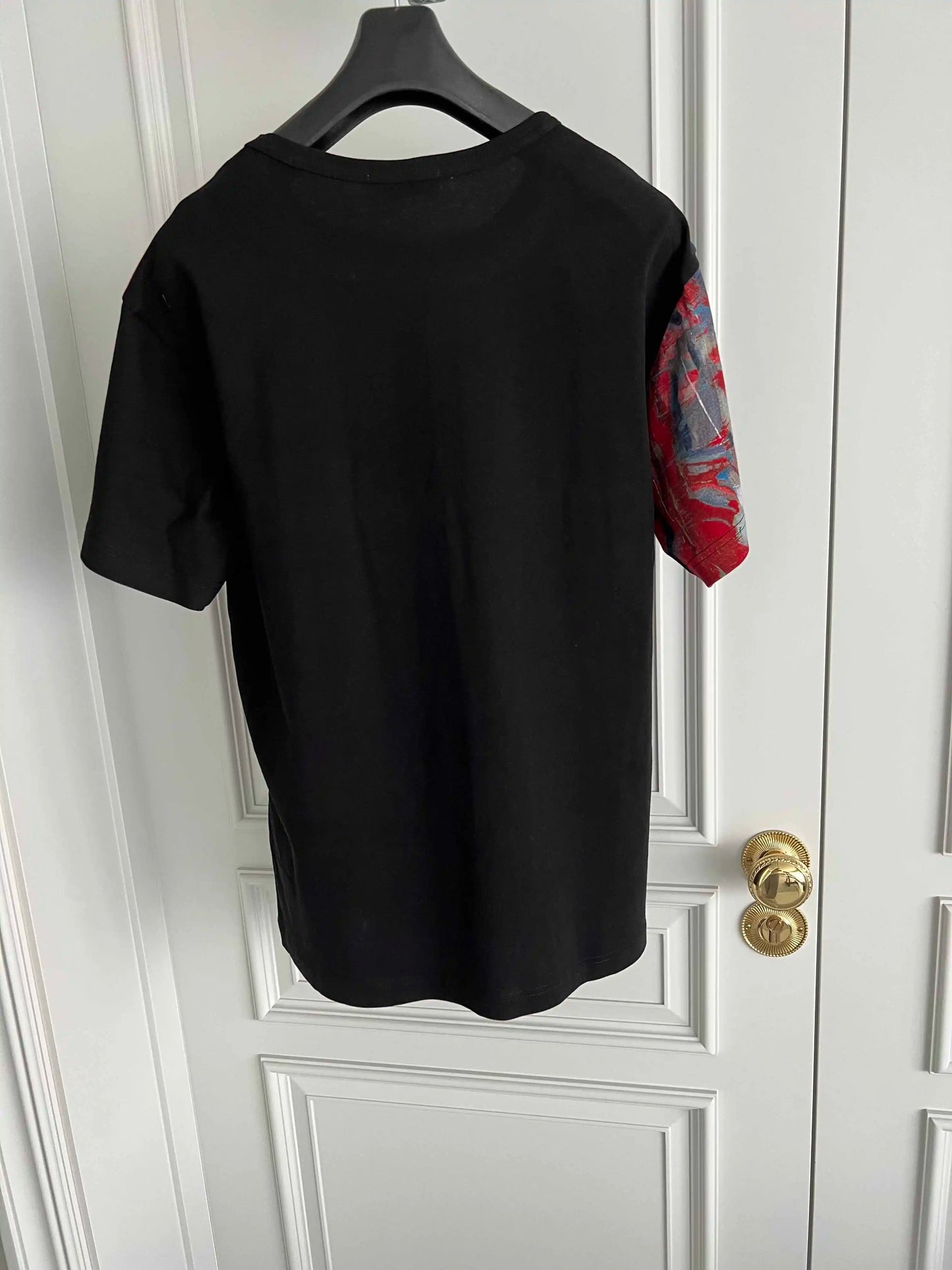 TOP-YAMAMOTO Original Design Collaboration round-neck Silhouette T-shirt, Hawaiian men's and Women's large size