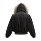 Hip-hop Winter Men Coat New Casual Thick Warm Women Parka Coat Streetwear Loose Hooded Faux Mink Collar Couple Short Coat