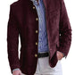Autumn Winter Men's Casual Blazer Fashion Single-Breasted Snowflake Fleece Jacket Solid Color Daily Work Business Party Coats