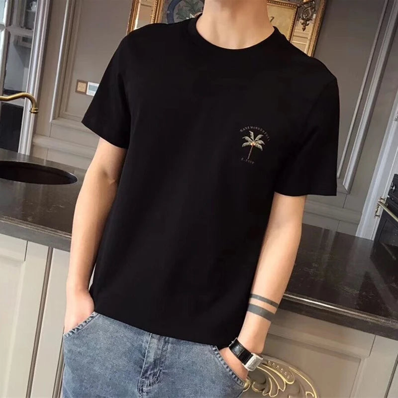 Men's Administrative Collar Jacket Pure Color Outerwear Spring Autumn New Style Fashion Brand High-End Sensation Long Sleeve