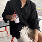 2025 Spring Fall Casual Shirts Mens Long Sleeve Buttoned Leisure Cardigan Tops For Men Trendy Solid Color Turn-down Collar Shirt